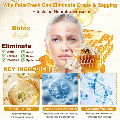 🔥 Made & Shipped from CA | Clinically Proven: PolarFresh® Bee Venom Wrinkle-Firming Multi-purpose Cream with bee venom peptides, botulinum toxin, hyaluronic acid, and collagen💧. Targets wrinkles, fine lines, sagging, stretch marks, dark spots and more
