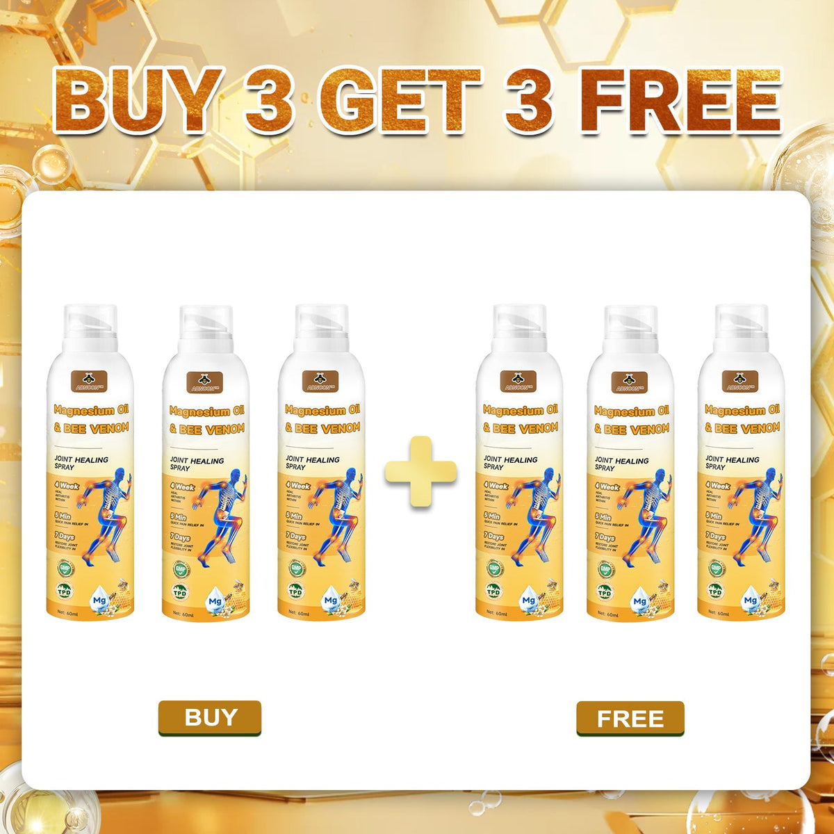 💧🐝ADNOON™ Magnesium Oil & Bee Venom Joint Healing Spray👨‍⚕️