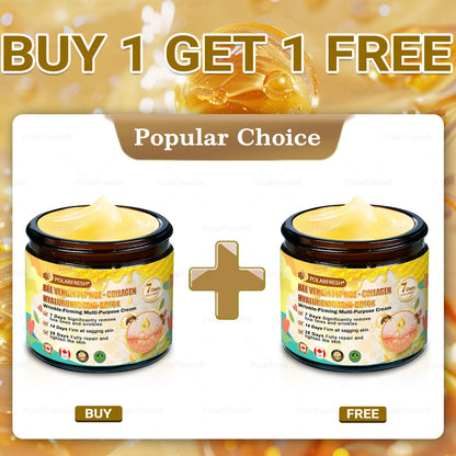 🔥 Made & Shipped from CA | Clinically Proven: PolarFresh® Bee Venom Wrinkle-Firming Multi-purpose Cream with bee venom peptides, botulinum toxin, hyaluronic acid, and collagen💧. Targets wrinkles, fine lines, sagging, stretch marks, dark spots and more