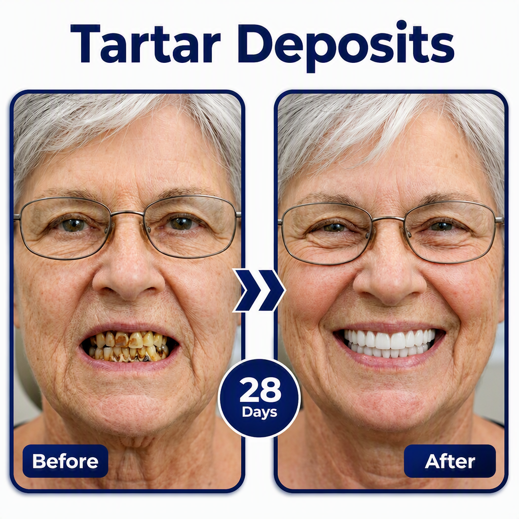 28-day gumline and tartar appearance result